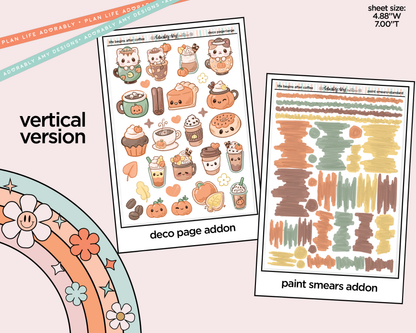 Vertical Life Begins After Coffee Kit for Vertical Standard Size Planners or Insert