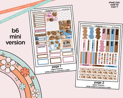 Mini B6 Cookie is the Answer Planner Sticker Kit sized for ANY Vertical Insert