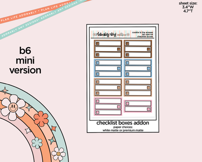 Mini B6 Cookie is the Answer Planner Sticker Kit sized for ANY Vertical Insert