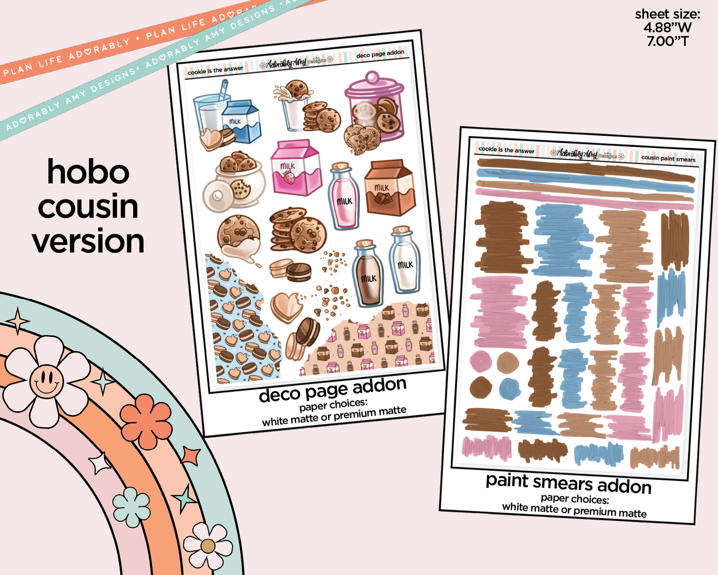 Hobonichi Cousin Weekly Cookie is the Answer Planner Sticker Kit for Hobo Cousin or Similar Planners