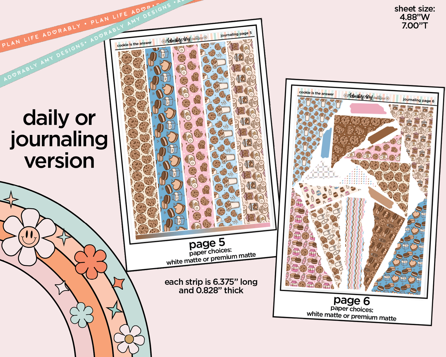 Journaling and Daily Planning Cookie is the Answer Planner Sticker Kit