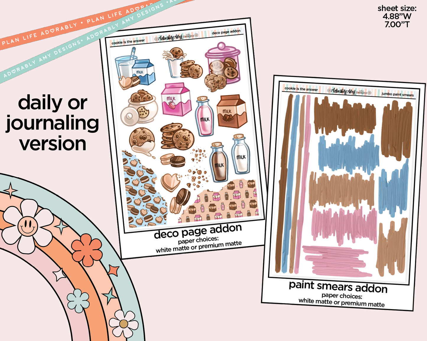 Journaling and Daily Planning Cookie is the Answer Planner Sticker Kit