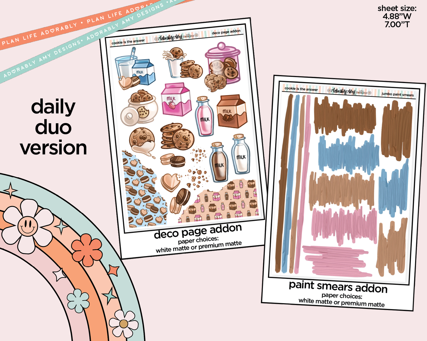 Daily Duo Cookie is the Answer Weekly Planner Sticker Kit for Daily Duo Planner