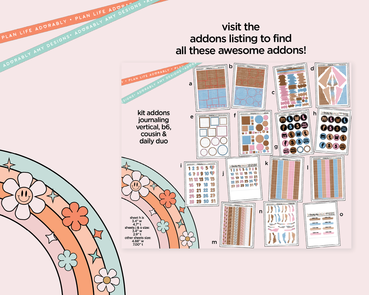 Daily Duo Cookie is the Answer Weekly Planner Sticker Kit for Daily Duo Planner