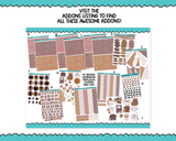 Vertical Cozy at Home Fall Autumn Cozy Themed Planner Sticker Kit for Vertical Standard Size Planners or Inserts
