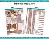 Hobonichi Cousin Weekly Cozy at Home Fall Autumn Cozy Themed Planner Sticker Kit for Hobo Cousin or Similar Planners