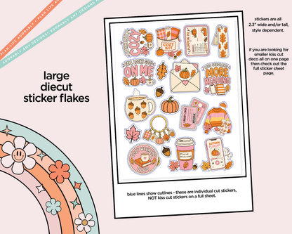 Currently Cozy Fall Deco Samplers in 3 Sizes Decorative Planner Stickers