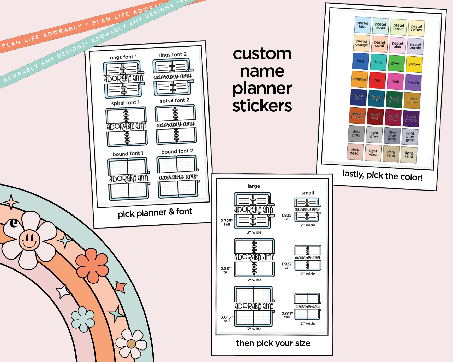 Custom Name This is My Planner Stickers - Various Planners – Adorably ...