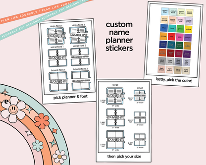 Custom Name This is My Planner Stickers - Various Planners