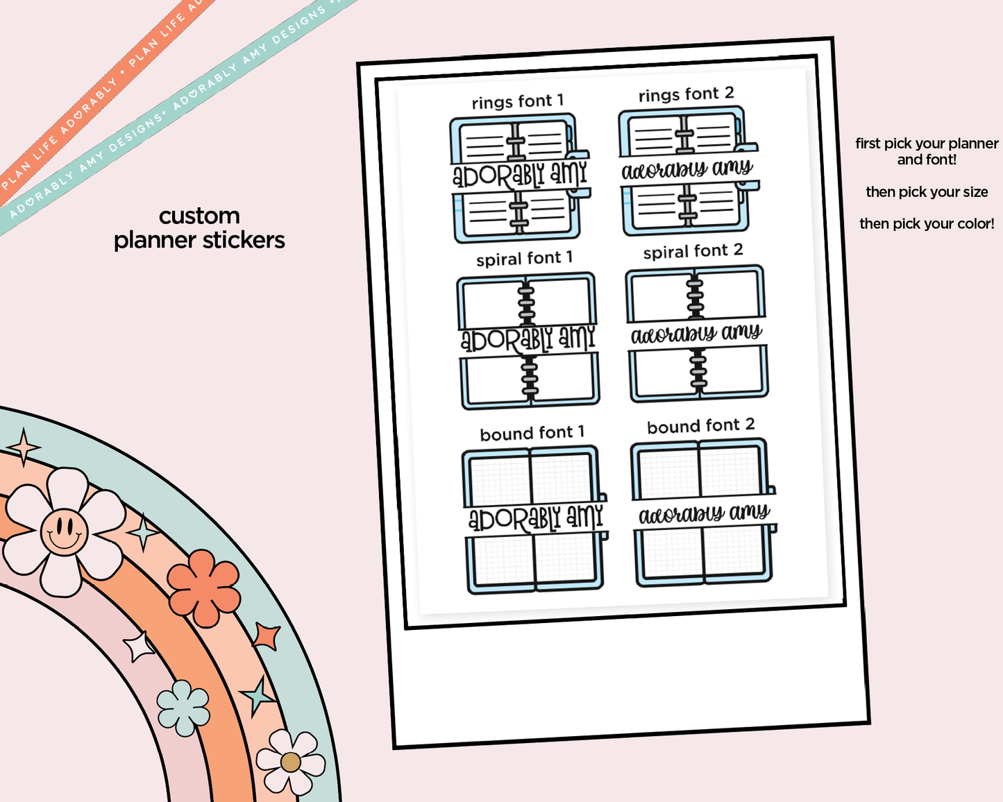 Custom Name This is My Planner Stickers - Various Planners