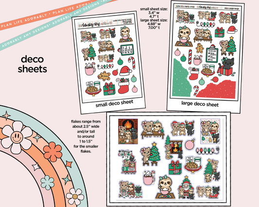 The Cutie Trio Merry Christmas Weekly Kit Deco Pages - All Sizes