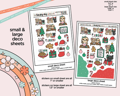The Cutie Trio Merry Christmas Weekly Kit Deco Pages - All Sizes