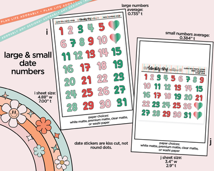 The Cutie Trio Merry Christmas Weekly Kit Addons - All Sizes - Strips, Smears and More!