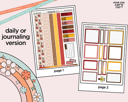 Journaling and Daily Planning States Collection - The Dairy State Wisconsin Planner Sticker Kit - Adorably Amy Designs