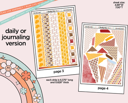 Journaling and Daily Planning States Collection - The Dairy State Wisconsin Planner Sticker Kit - Adorably Amy Designs
