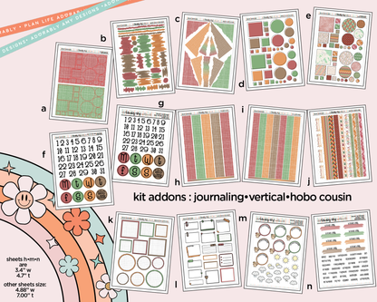 States Collection -Arizona Desert Landscape Weekly Kit Addons - All Sizes - Strips, Smears and More!