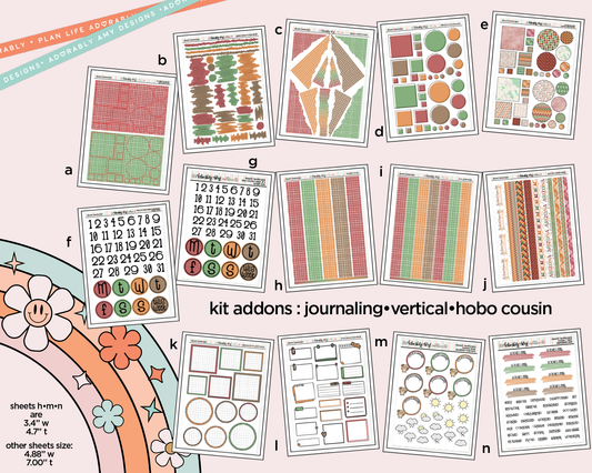 States Collection -Arizona Desert Landscape Weekly Kit Addons - All Sizes - Strips, Smears and More!