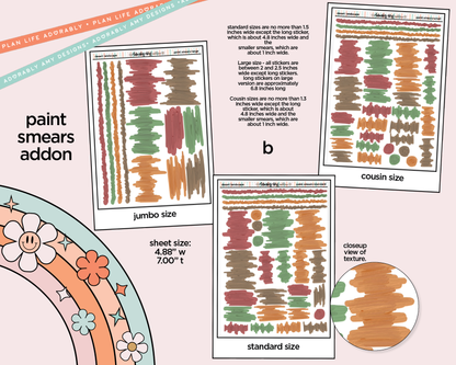 States Collection -Arizona Desert Landscape Weekly Kit Addons - All Sizes - Strips, Smears and More!