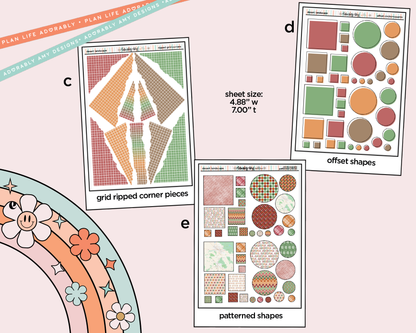 States Collection -Arizona Desert Landscape Weekly Kit Addons - All Sizes - Strips, Smears and More!