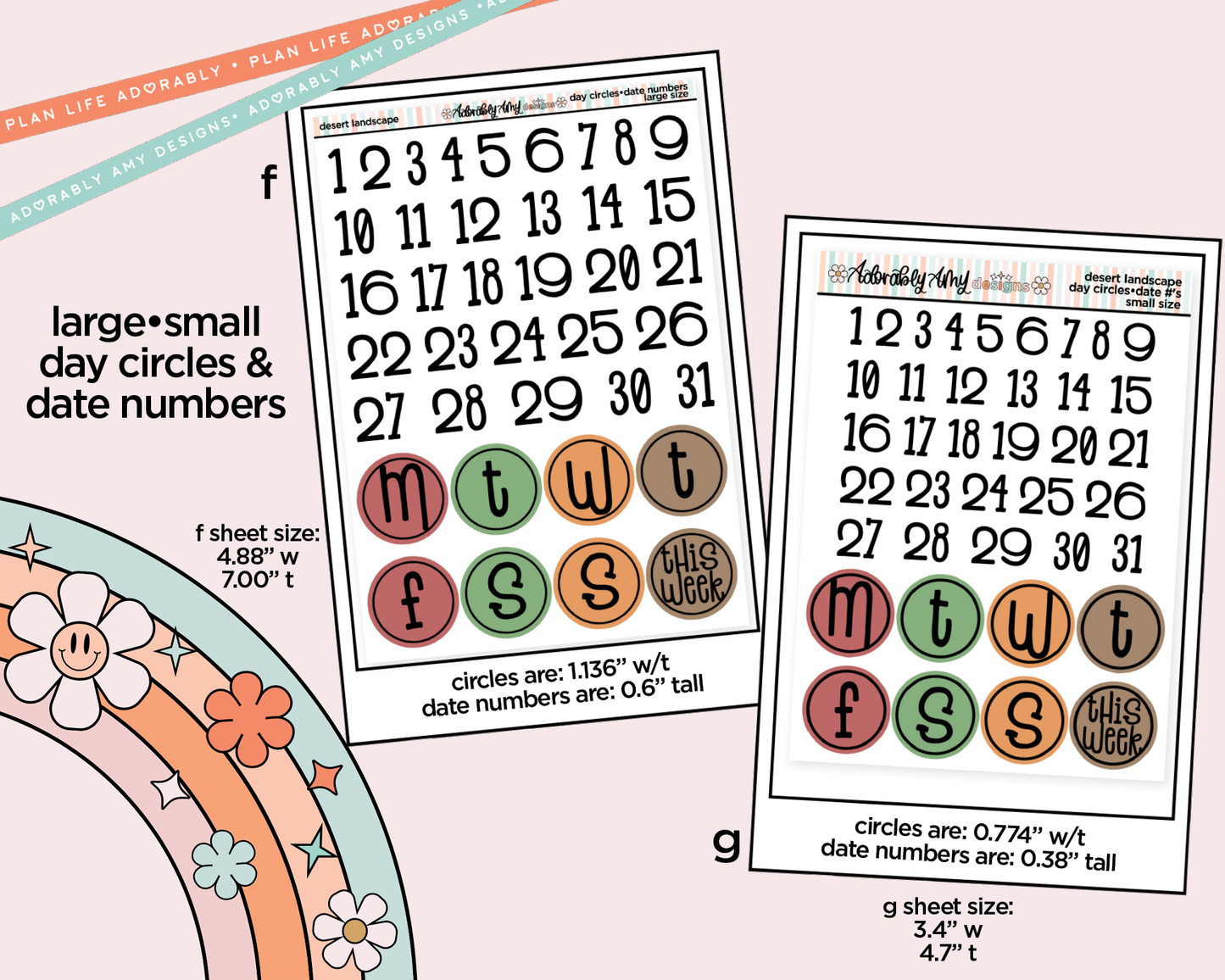 States Collection -Arizona Desert Landscape Weekly Kit Addons - All Sizes - Strips, Smears and More!