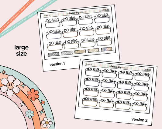 Rainbow Do This - 2 Versions Boxes Large/Jumbo Size Stickers