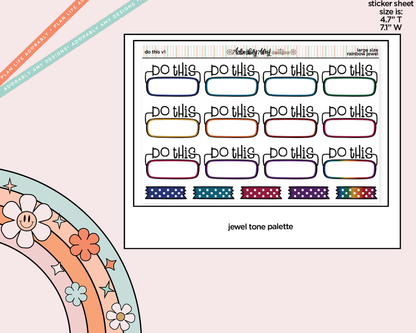 Rainbow Do This - 2 Versions Boxes Large/Jumbo Size Stickers