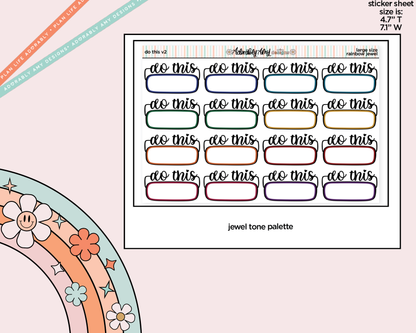 Rainbow Do This - 2 Versions Boxes Large/Jumbo Size Stickers