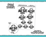 Foiled Don't Call Just Text Club Typography Sampler Planner Stickers for any Planner or Insert
