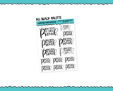 Rainbow or Black Don't Stop Til You're Proud Typography Planner Stickers for any Planner or Insert