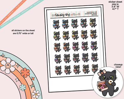 Toothless Cat Donuts Decoration Character Planner Stickers