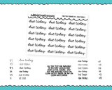 Foiled Tiny Text Series - Due Today: Checklist Size Planner Stickers for any Planner or Insert