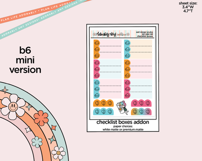 Mini B6 Eat Sleep Scuba Weekly Planner Sticker Kit sized for ANY Vertical Insert