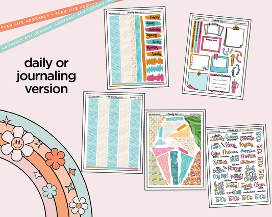 Journaling and Daily Planning Eat Sleep Scuba Planner Sticker Kit