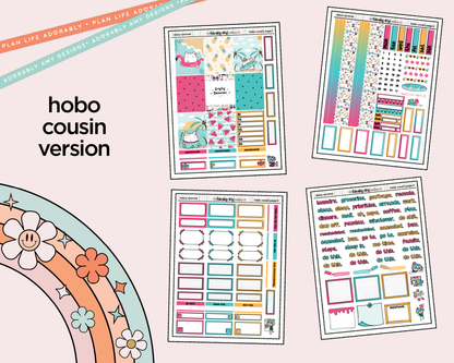 Hobonichi Cousin Weekly Enjoy Summer Planner Sticker Kit for Hobo Cousin or Similar Planners