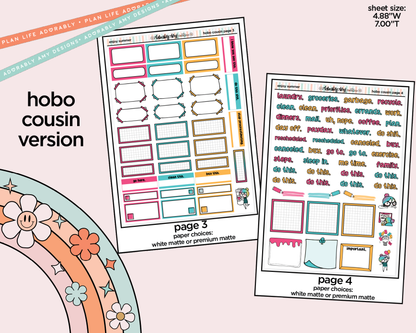 Hobonichi Cousin Weekly Enjoy Summer Planner Sticker Kit for Hobo Cousin or Similar Planners