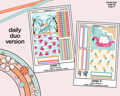 Daily Duo Enjoy Summer Weekly Planner Sticker Kit for Daily Duo Planner