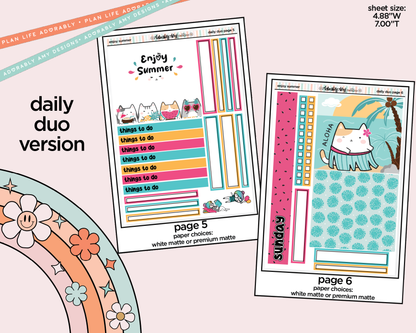 Daily Duo Enjoy Summer Weekly Planner Sticker Kit for Daily Duo Planner