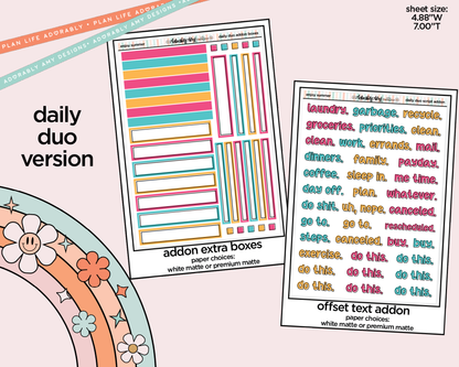 Daily Duo Enjoy Summer Weekly Planner Sticker Kit for Daily Duo Planner