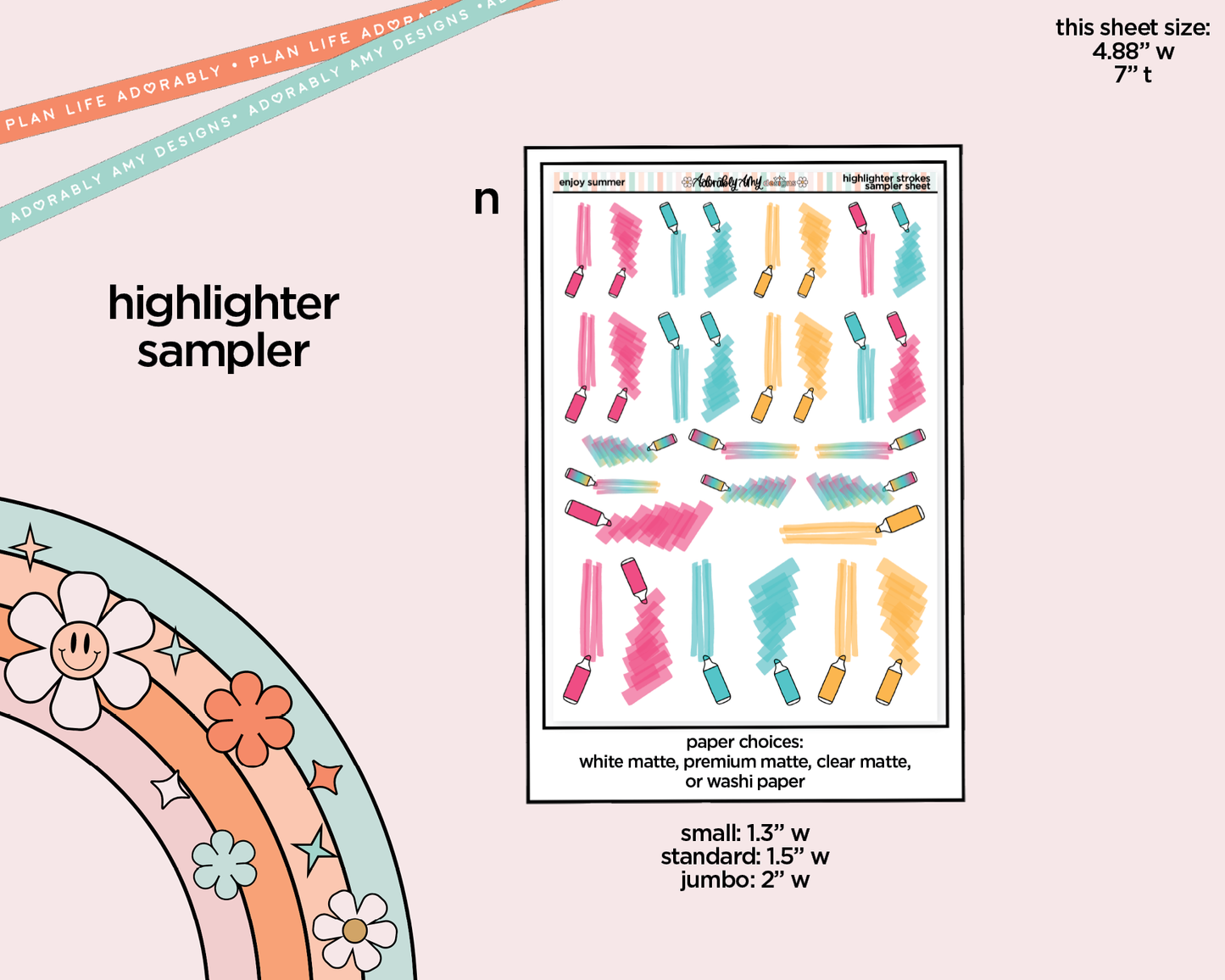 Enjoy Summer Weekly Kit Addons - All Sizes - Strips, Smears and More!