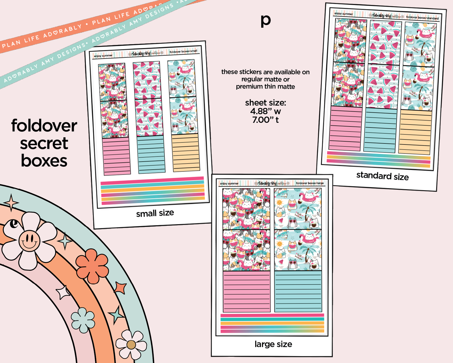 Enjoy Summer Weekly Kit Addons - All Sizes - Strips, Smears and More!