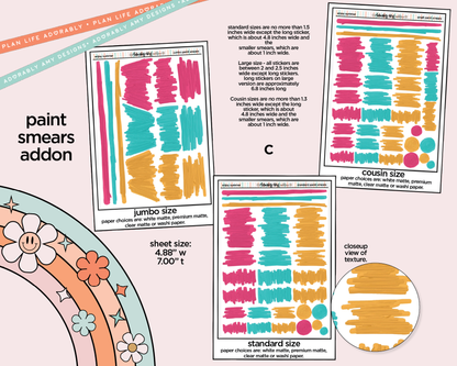 Enjoy Summer Weekly Kit Addons - All Sizes - Strips, Smears and More!