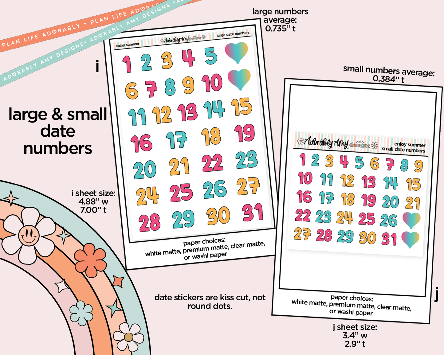 Enjoy Summer Weekly Kit Addons - All Sizes - Strips, Smears and More!