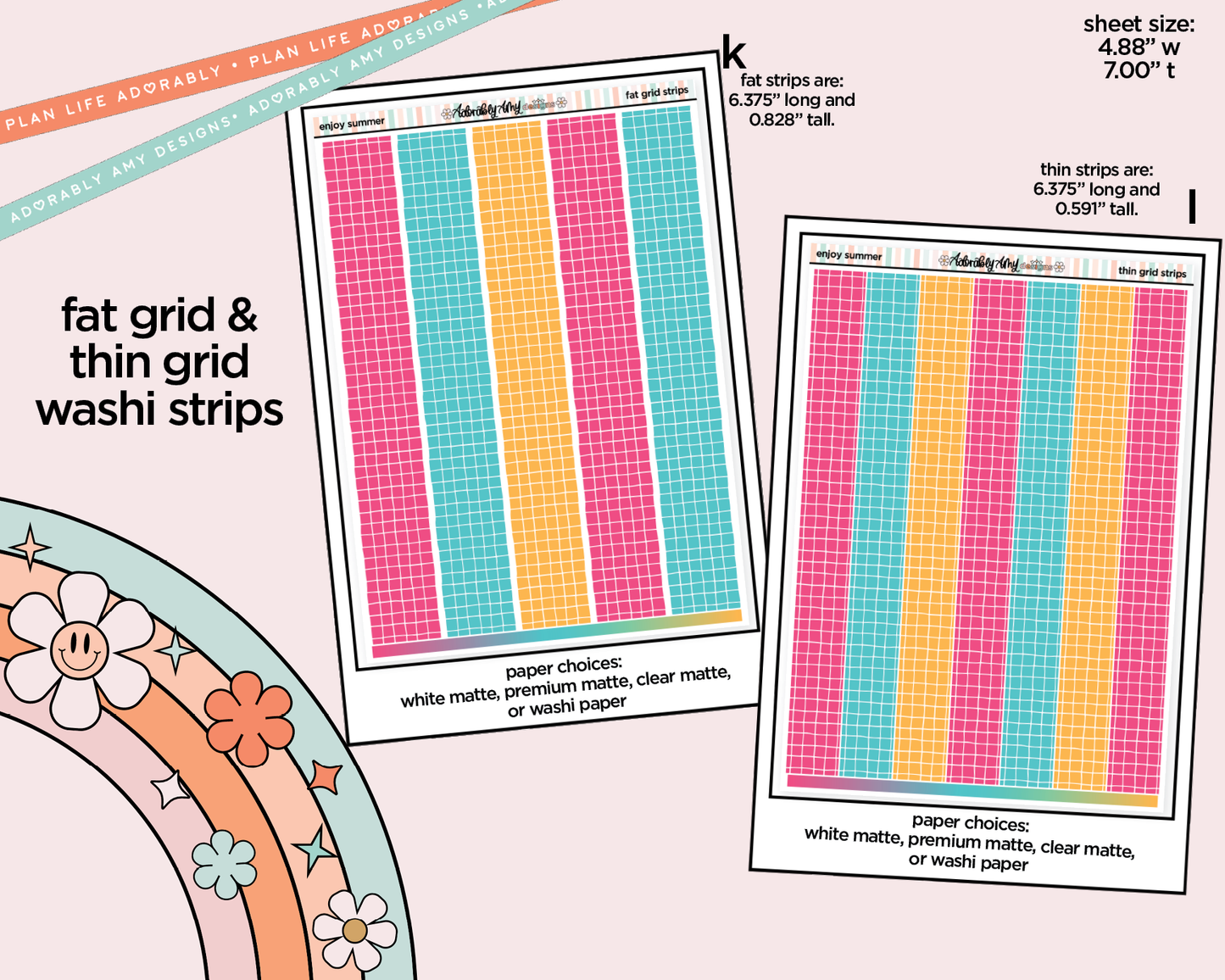 Enjoy Summer Weekly Kit Addons - All Sizes - Strips, Smears and More!