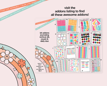 Journaling and Daily Planning Enjoy Summer Planner Sticker Kit