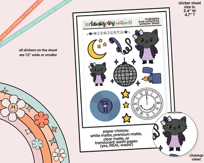 Midnights Era Swiftie Themed Decoration Character Planner Stickers