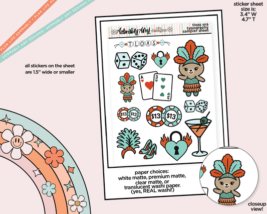 Bailee Bear TLOAS Decoration Character Planner Stickers