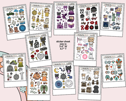 Eras Collection - The Bundle Cutie Trio Decoration Character Planner Stickers