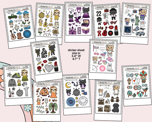 Eras Collection - The Bundle Cutie Trio Decoration Character Planner Stickers