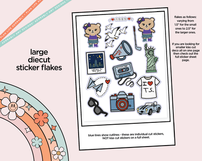 1989 Era Decoration Character Planner Stickers - Adorably Amy Designs