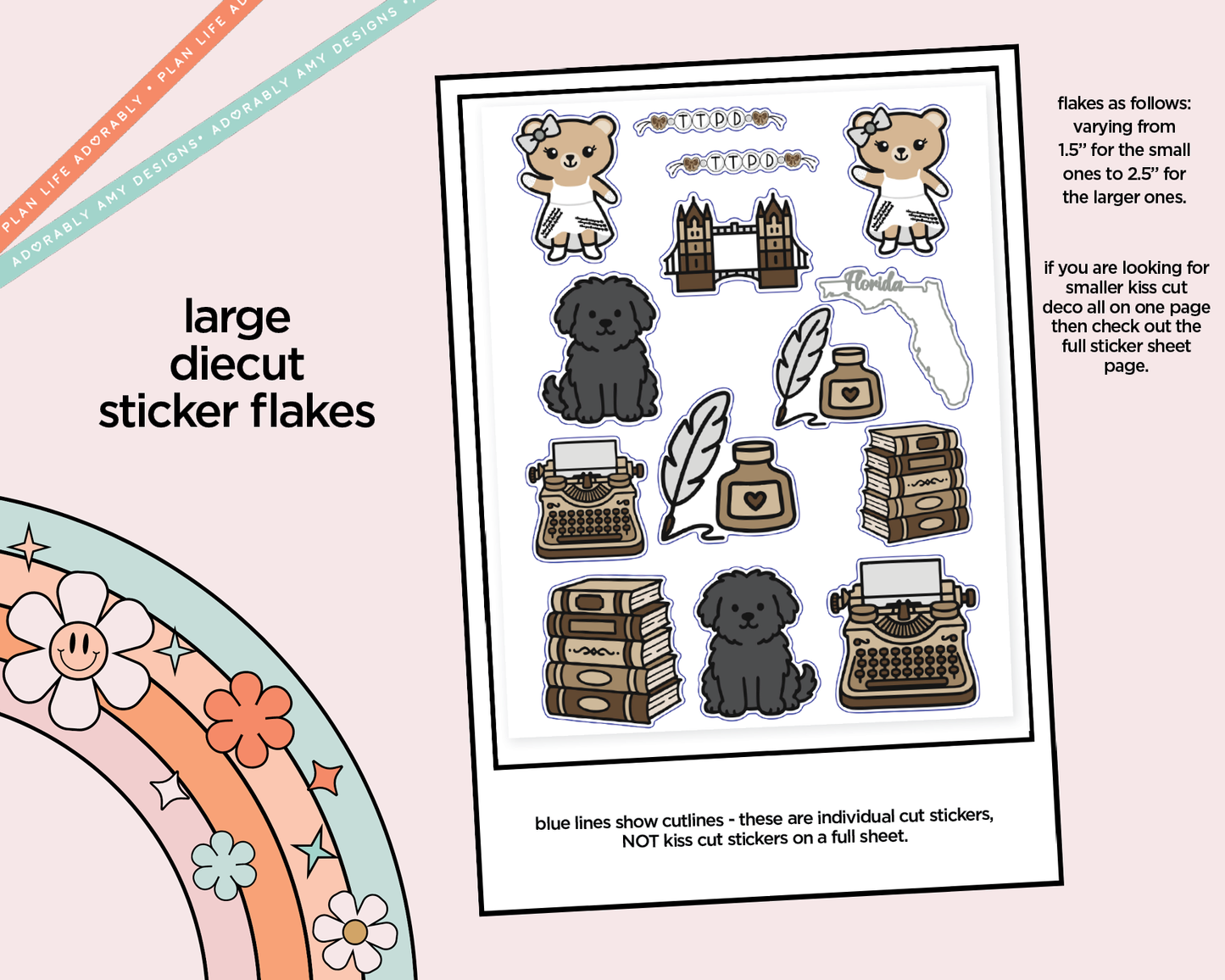 TTPD Decoration Character Planner Stickers - Adorably Amy Designs